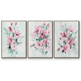 thumbnail image 1 of Posy Blooms I - Framed Premium Gallery Wrapped Canvas L Frame 3 Piece Set - Ready to Hang, 1 of 9