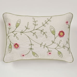 Touch of Class Floral Crochet Embroidery Cotton Bedspread