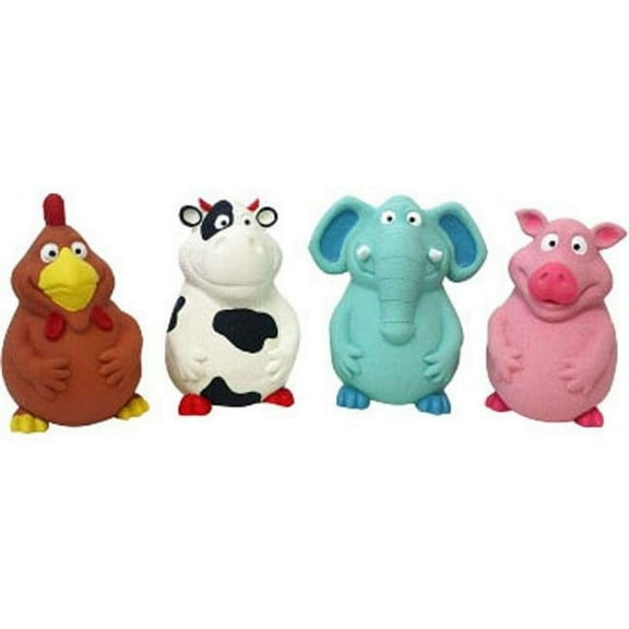 Pot Belly Latex Buddies Toy, Assorted Color