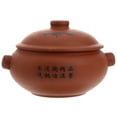 thumbnail image 1 of Pot Casserole Ceramic Clay Soup Stew Stock Japanese Healthy Earthen Steam Stockpot Serving Vintage Hot Earthenware, 1 of 6