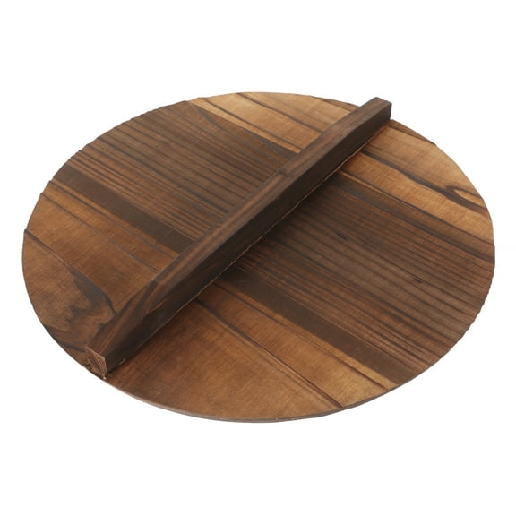 Pot Cover Work on Hutch Cookware Chinese Wok Lid Cooking China Style Non Stick Pan Wooden