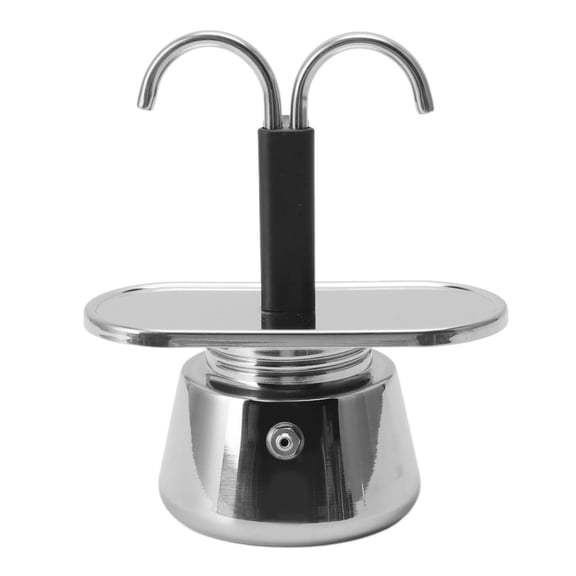 Pot Double Head Coffee Pot 100ml Stainless Steel DIY Double Head Stovetop Italian Coffee Maker Pot For Home Cafe