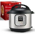 thumbnail image 1 of Pot Duo 7-in-1 Mini Electric Pressure Cooker, Slow Rice Cooker, Steamer, Sauté, Yogurt Maker, Warmer & Sterilizer, Includes Free App with over 1900 Recipes, Stainless Steel, 3 Quart, 1 of 8