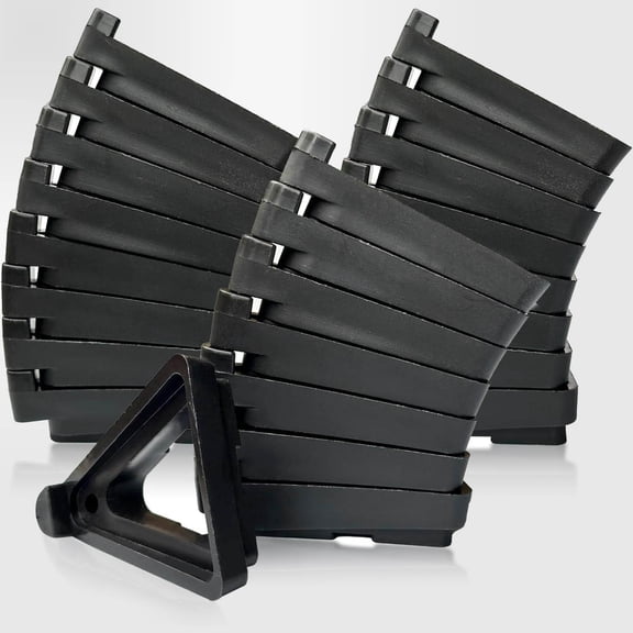 Pot Feet for Outdoor Planters, Invisible Breathable Pot Stands for Heavy Outdoor Plants, Stackable Flower Feet, Plant Risers, Black