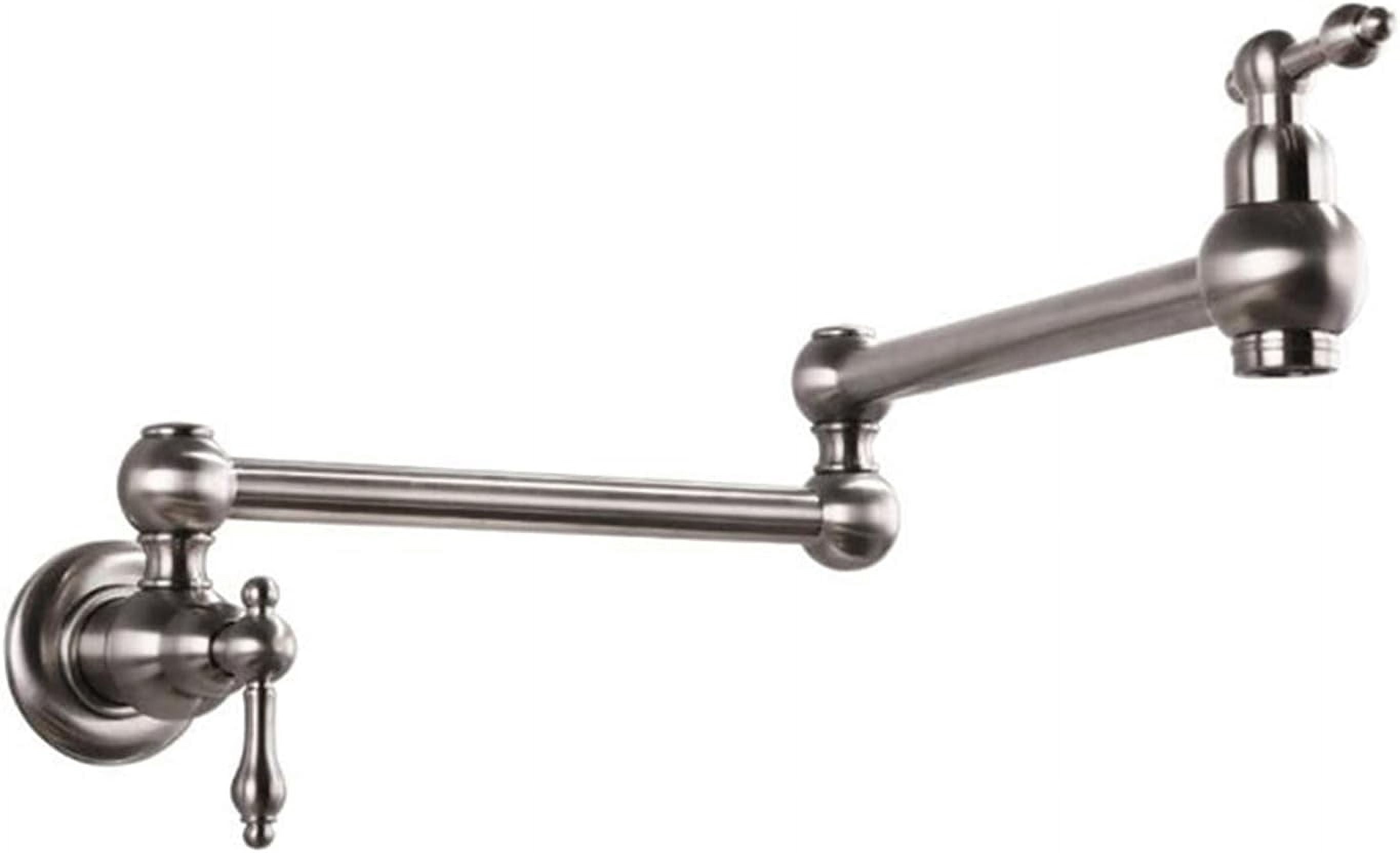Faucets Pot Filler Brass 2 Handles One Hole Wall Mounted Sink 360 ...