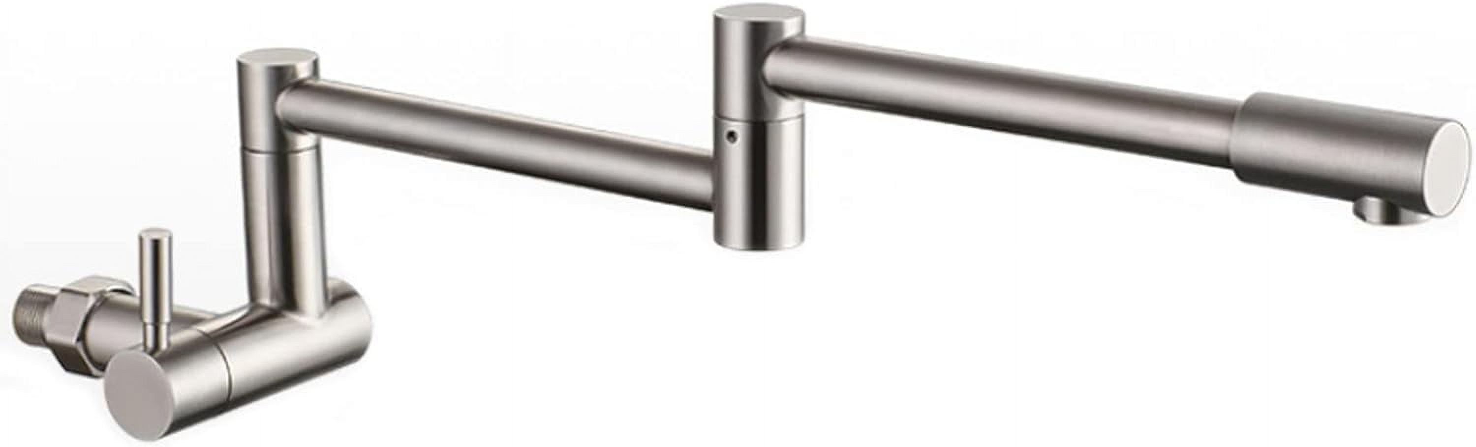 Pot Filler Faucet, 304 Stainless Steel Commercial Wall Mount Folding