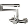 Pot Filler Faucet, Wall Mounted Kitchen Sink Faucet for Hot and Cold