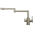 Pot Filler Kitchen Faucet with Drinking Water Brass Dual Handle Cold