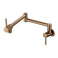 thumbnail image 1 of Pot Filler Tap Wall Mounted Foldable Kitchen Faucet Single Cold Single Hole Rose Gold Sink Tap Rotate Folding Spout Brass ,360° Swivel Spout, 1 of 6
