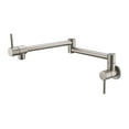 thumbnail image 1 of Pot Filler Tap Wall Mounted Foldable Kitchen Faucet Single Cold Single Hole Rose Gold Sink Tap Rotate Folding Spout Brass ,360° Swivel Spout, 1 of 6