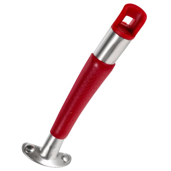 WEUVEB Red Stainless Steel Pan Handle Removable Ergonomic Heat Resistant Grip