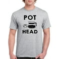 thumbnail image 1 of Pot Head. T-Shirt Men -GoatDeals Designs, Male Large, 1 of 4