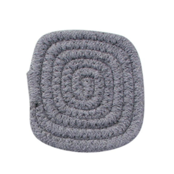 Pot Holder Trivet,Pot Holders for Kitchen,11x11cm Trivets for Hot Dishes Round Cotton Thread Woven Braided Hot Pads Trivets,for Hot Pots Kitchen Table Protector Hot Mats for Cooking/Baking(Grey2)