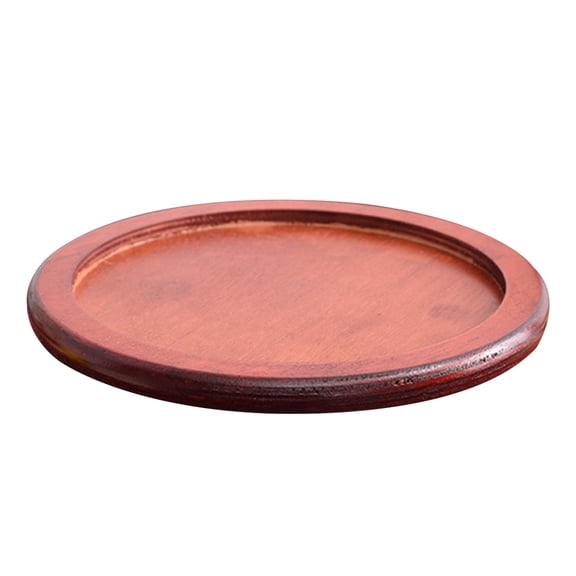 Chocolate Thickened Pot Base Tray Simple Casserole Holder for Safe Kitchen Use with Smooth Edges