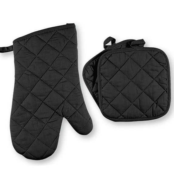 Pot Holders - Pack of 3 Pot holder - Black - Potholders for kitchen