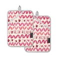 thumbnail image 1 of Pot Holders Set of 2 Heat Resistant 338℉ Kitchen Oven Gloves Potholder Cooking Baking Microwave Mitts Love Heart with Curve, 1 of 7