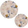 thumbnail image 1 of Pot Holders Trivets Set Pure Cotton Potholders Set, Hot Pads Set of 2, Beautiful Birds Hot Pot Trivets One 9.45 Inch and One 7 Inch Home Decor Gifts, 1 of 7