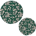 thumbnail image 1 of Pot Holders Trivets Set Pure Cotton Potholders Set, Hot Pads Set of 2, Cute Floral Hot Pot Trivets One 9.45 Inch and One 7 Inch, 1 of 7