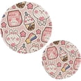 thumbnail image 1 of Pot Holders Trivets Set Pure Cotton Potholders Set, Hot Pads Set of 2, Cute Rabbit Hot Pot Trivets One 9.45 Inch and One 7 Inch, 1 of 7