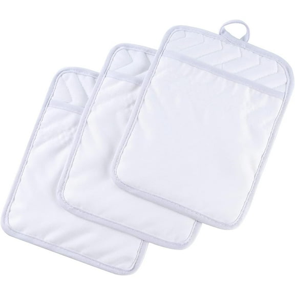 Pot Holders for Kitchen Heat Resistant, Cotton Hot Pads for Kitchen Counter Table, Kitchen Pot Holders with Pocket