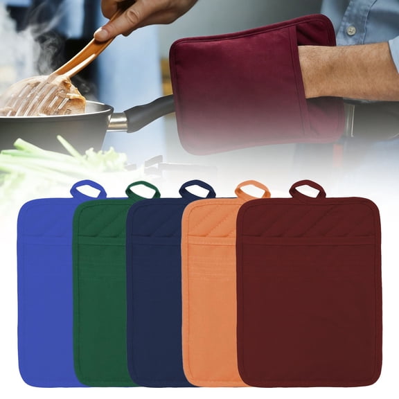Pot Holders for Kitchen Heat Resistant,Cotton Hot Pads for Kitchen Counter Table,Kitchen Pot Holders with Pocket