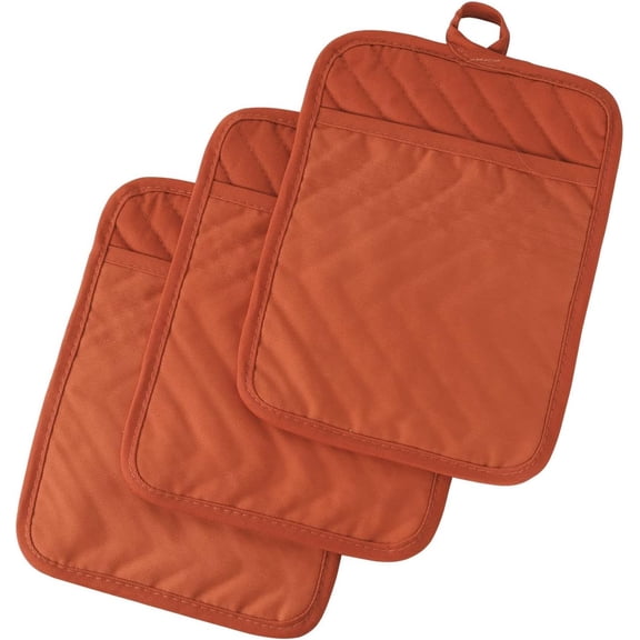 Pot Holders for Kitchen Heat Resistant, Cotton Hot Pads for Kitchen Counter Table, Kitchen Pot Holders with Pocket