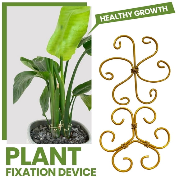Pot Iron Plant Fixing Tool for Garden Metal Vine Support Stake with Rust Resistant Coating Stem Holder for Climbing Flowers and Tomato Trellis