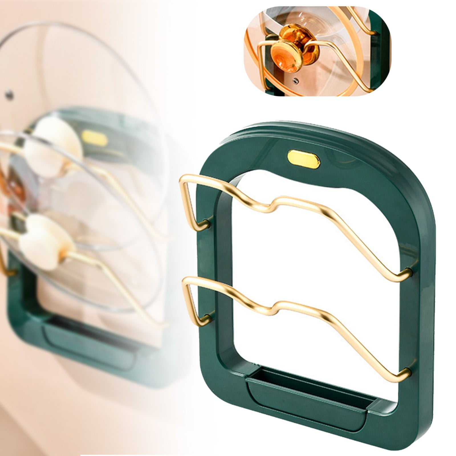 Pot Lid Holder 2024 New Stainless Pot Lid Holder Pot Lids Organizer