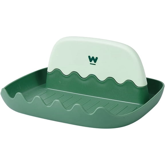 Pot Lid Holder Spoon Rest Kitchen Utensil Rest Plastic Cooking Spoon Tray Shelf Storage Holder for Kitchen Cooking Tools Gadget Tableware Countertop Stove Top Forks Green DIY