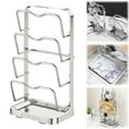 thumbnail image 1 of Pot Lid Holder While Cooking 4 Tier Stainless Steel Lid Stand And Spoon Rest Heat Resistant Stove Top Kitchen Counter Tool, 1 of 9