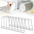 thumbnail image 1 of Pot Lid Organizer, 8-Tier Pot Lid Rack Holder Suitable for Bakeware Dish Plate, Cutting Boards, Pots & Pans, Serving Trays, Reusable Containers in Cabinet Pantry (1 Pcs,11.81*3.93*3.81Inch), 1 of 9