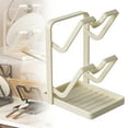 thumbnail image 1 of Pot Lid Organizer - Kitchen Pot Lid Storage Rack - Pot Lid Holder - Pot Lid Rack While Cooking,1PCS(Beige,2-Layer), 1 of 9