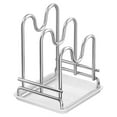 thumbnail image 1 of Pot Lid Organizer,Kitchen Pot Lid Storage Rack,Suitable for Use While Cooking,Kitchen Spoon Rest With Pot Lid Holder,for Stovetop Use Multi Functional Kitchen Pot Lid Storage Rack(Z1-Silver1), 1 of 8