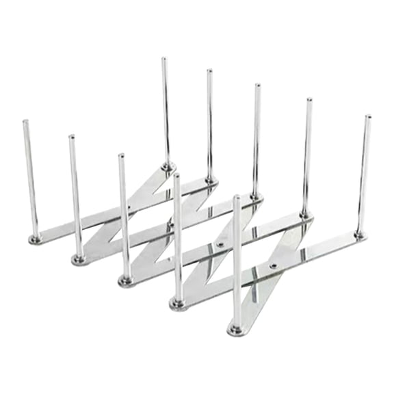 Pot Lid Organizer Rack, Expandable Plate Drying Rack, Stainless Steel Holder for Lids, Pans, Plates, Baking Sheets, Kitchen Cabinet & Countertop, Drawer Storage Rack