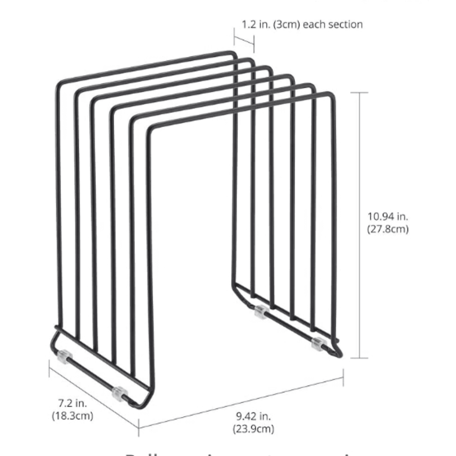 Pot Lid and Pan Rack — Metal Wire Rack for Cabinets, Pantries or ...