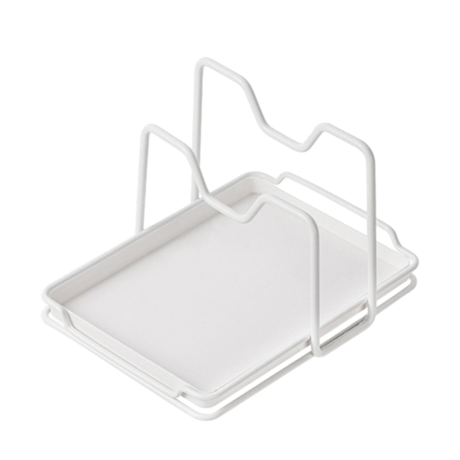 Pot Lid Rack Metal Pot Lids Holder for Restaurant Kitchen Countertop