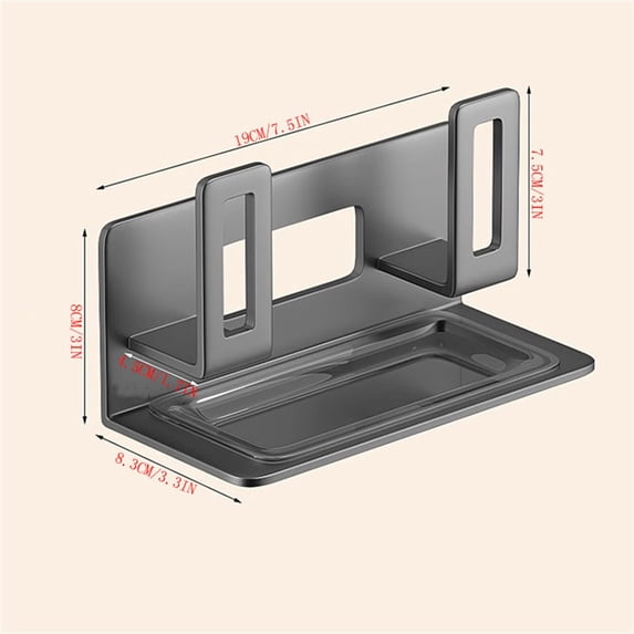 Pot Lid Rack no Hole Wall Mounted Multifunctional Kitchen Shelves Sub Chopping Board Cutting Board Storage Racks