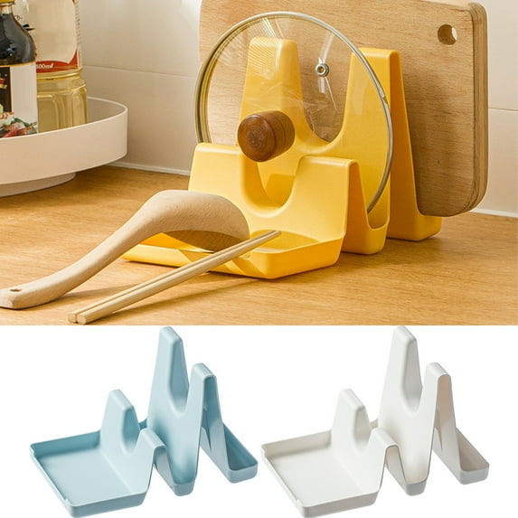 Pot Lids Holder Pan Lids Holder Kitchen Utensils Holders Lid Spoon Rest Tray Dish Drainer Pan Pot Drying Rack Tableware for Kitchen Accessory
