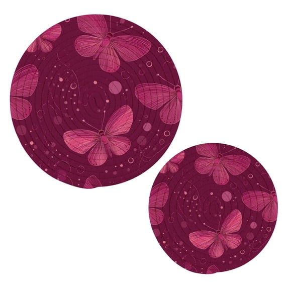 Pot Mat kitchen Pot Mat, Dining Table Pot Mat Cotton Ring Pot Mat ...