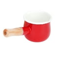 thumbnail image 1 of Pot Milk Enamel Pan Coffee Sauce Warmer Saucepan Butter Yukihira Melting Chocolate Small Soup Turkish Cooking Mini Stove, 1 of 6