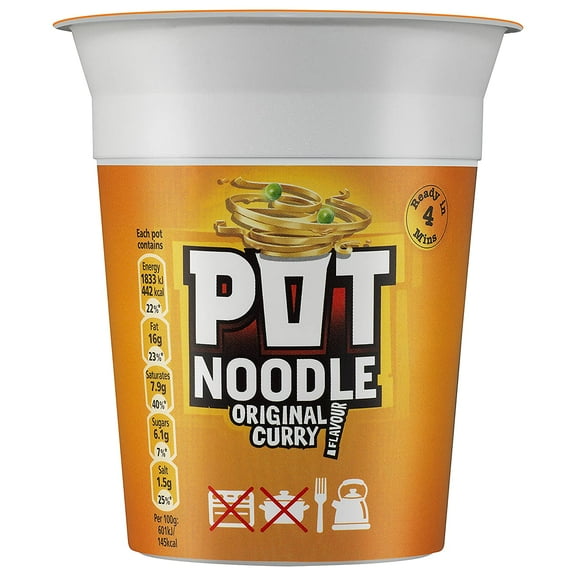 Pot Noodle Original Curry 90g (Pack of 6)