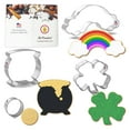 thumbnail image 1 of Pot O' Gold St Patrick's Day Cookie Cutter 4 Pc Set - Foose Cookie Cutters - USA Tin Plated Steel, 1 of 7