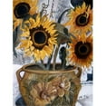thumbnail image 1 of Pot Of Sunflowers Flag Canvas House Size, 1 of 1