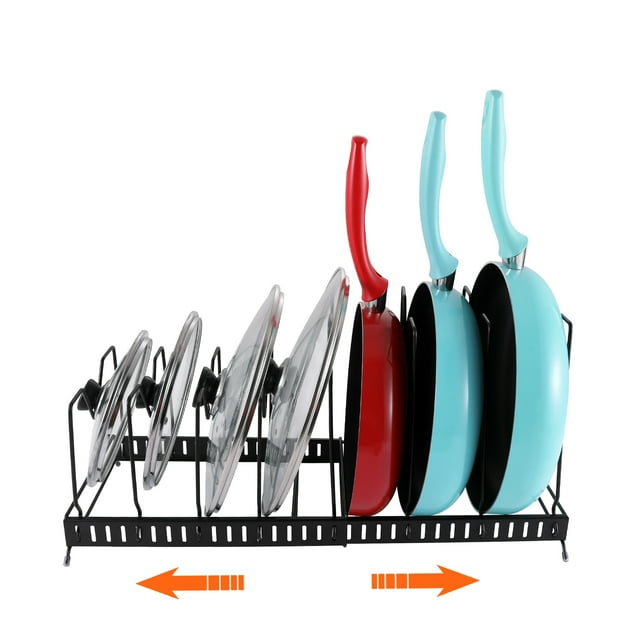 Pot Organizer Rack for Expandable Pots and Pans Organizer, Pot