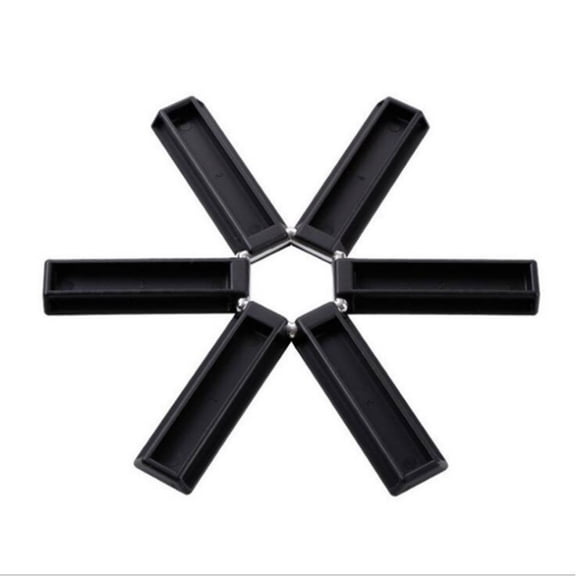 Pot and Pan Protectors,7.48''x7.48'' Stacking Pan Protectors,Creative Folding Heat Insulation Pot And Pan Protectors,Pots Dividers, Anti Scratch Cookware Tool Pan Protectors For Kitchen(Black)