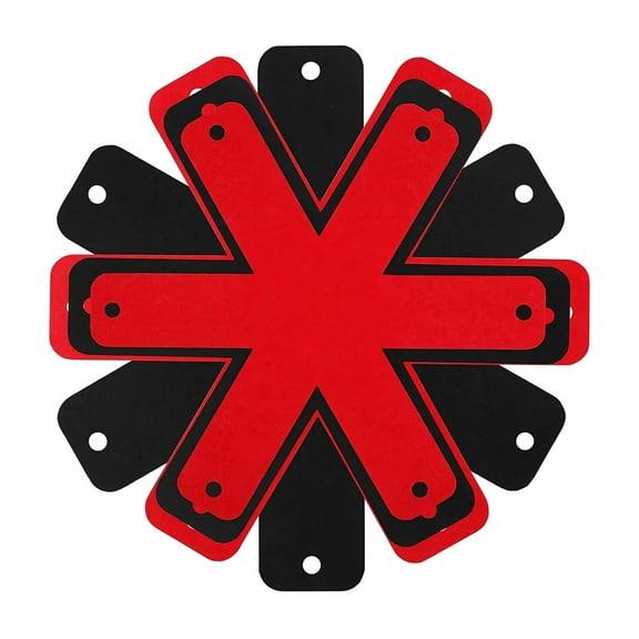 Pot and Pan Protectors,Set of 12 Cookware Protector Set,Pots and Pans Dividers,Larger & Thicker Pan Protectors with Stars,Pans Separator,Anti-Slip to Avoid Scratching or Marring When Stacking