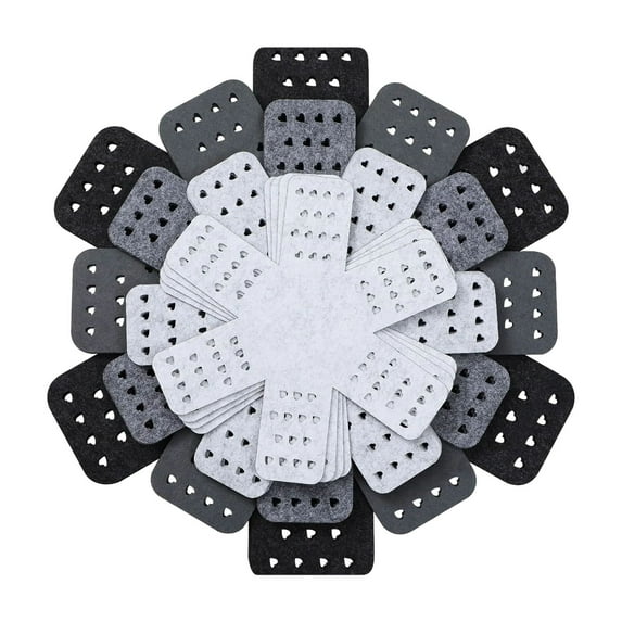 Pot and Pan Protectors,Set of 12 Cookware Protector Set,Pots and Pans Dividers,Larger & Thicker Pan Protectors with Stars,Pans Separator,Anti-Slip to Avoid Scratching or Marring When Stacking