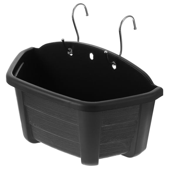 WRISTBIQUE Water Storage Plastic Planter in Coffee Wall-mounted Design for Garden and Indoor 1 Set