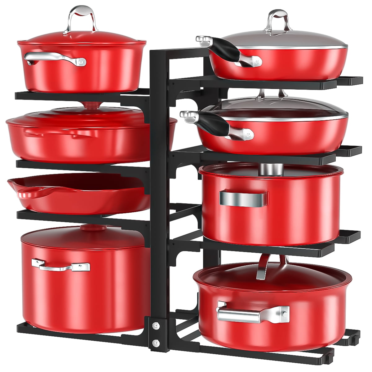 "17"" Vertical Kitchen Pan & Pot Organizer, Expandable Cookware