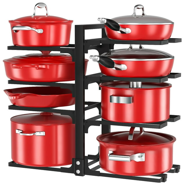 "17"" Vertical Kitchen Pan & Pot Organizer, Expandable Cookware